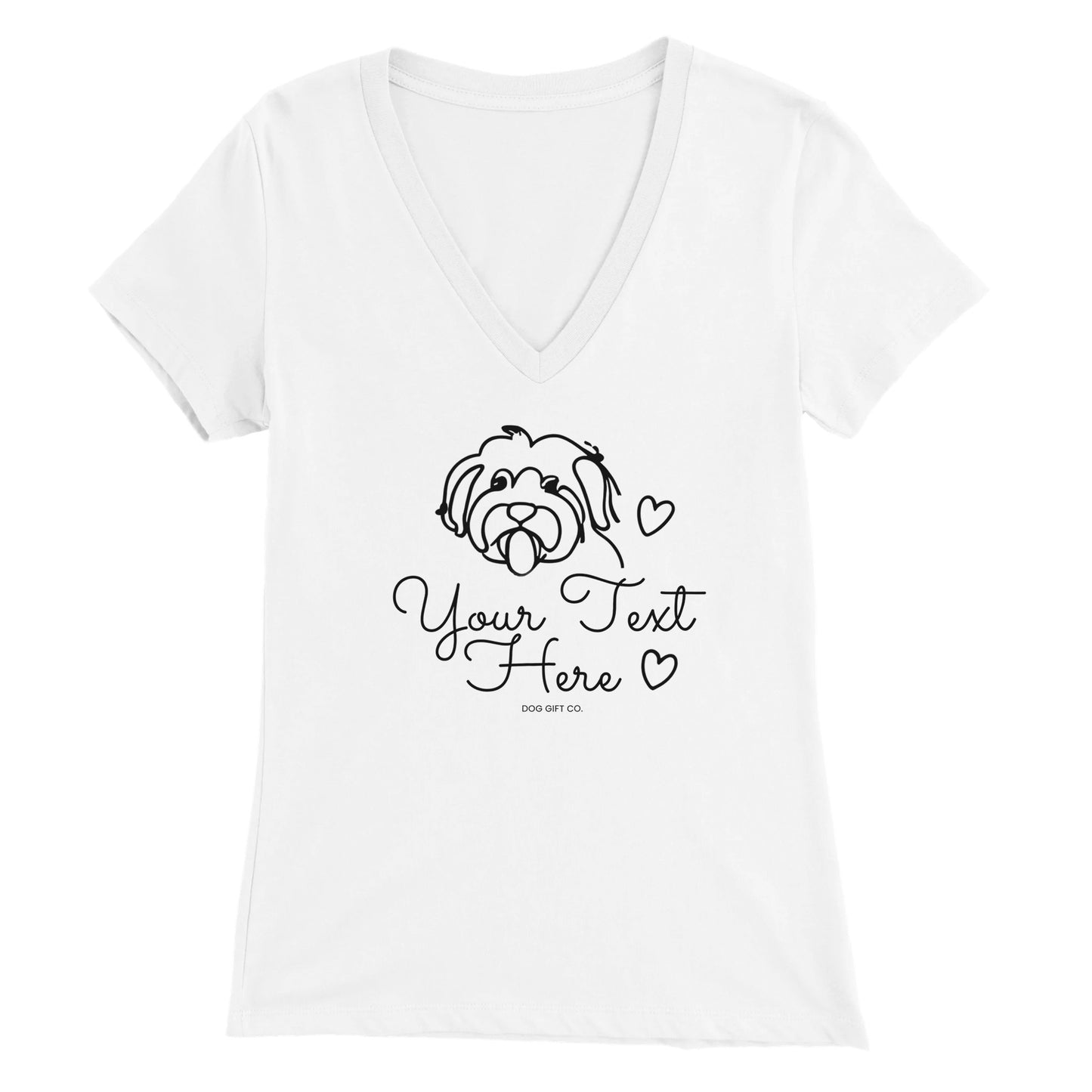 It's An Oodle Dog Custom - Womens V-Neck T-shirt