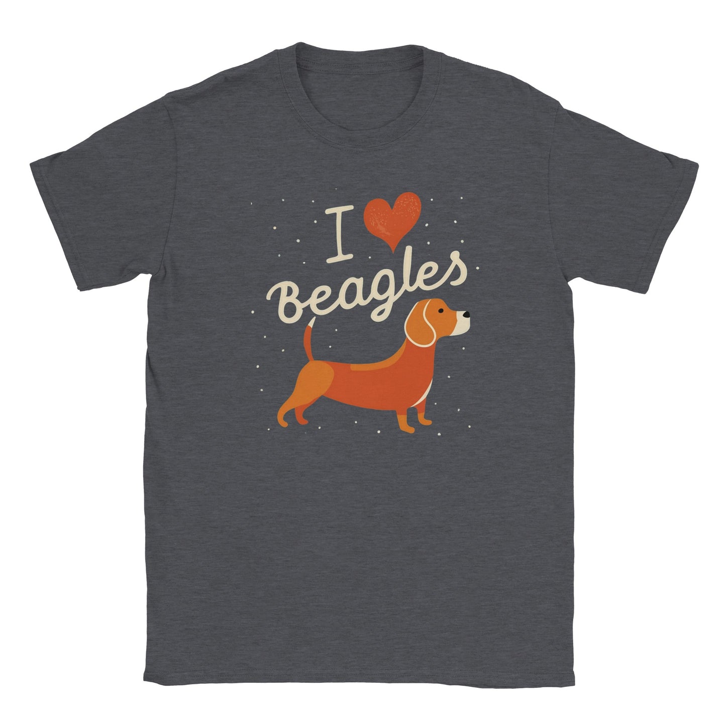 I Love Beagles - Classic Crewneck T-shirt