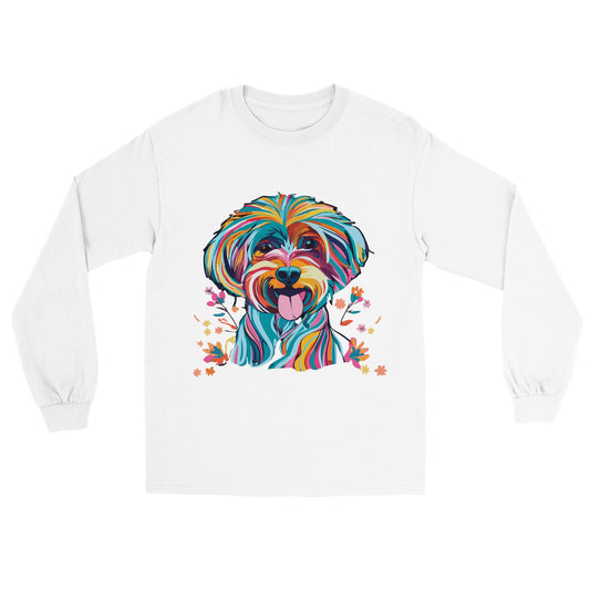 Personalised Vibrant Cavapoo or Cavoodle - Longsleeve T-shirt