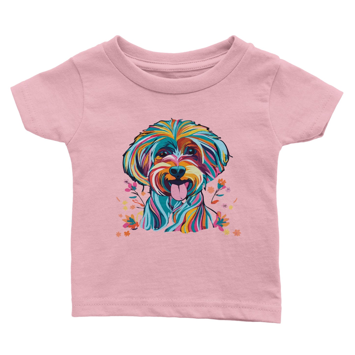 Personalised Vibrant Cavapoo or Cavoodle - Babies T-shirt