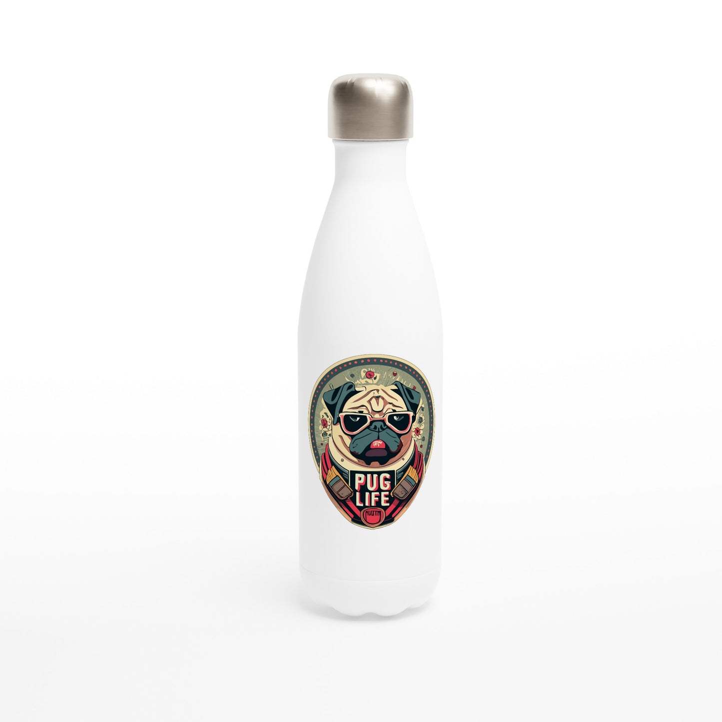 Pug Life Stainless Steel Water Bottle