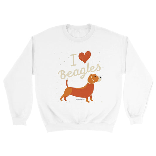 I Love Beagles - Crewneck Sweatshirt