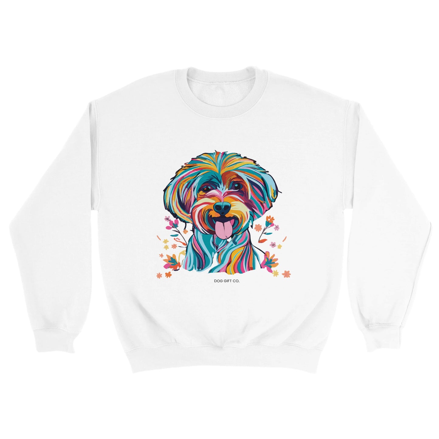 Personalised Vibrant Cavapoo or Cavoodle - Crewneck Sweatshirt