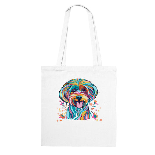 Personalised Vibrant Cavapoo or Cavoodle Tote Bag