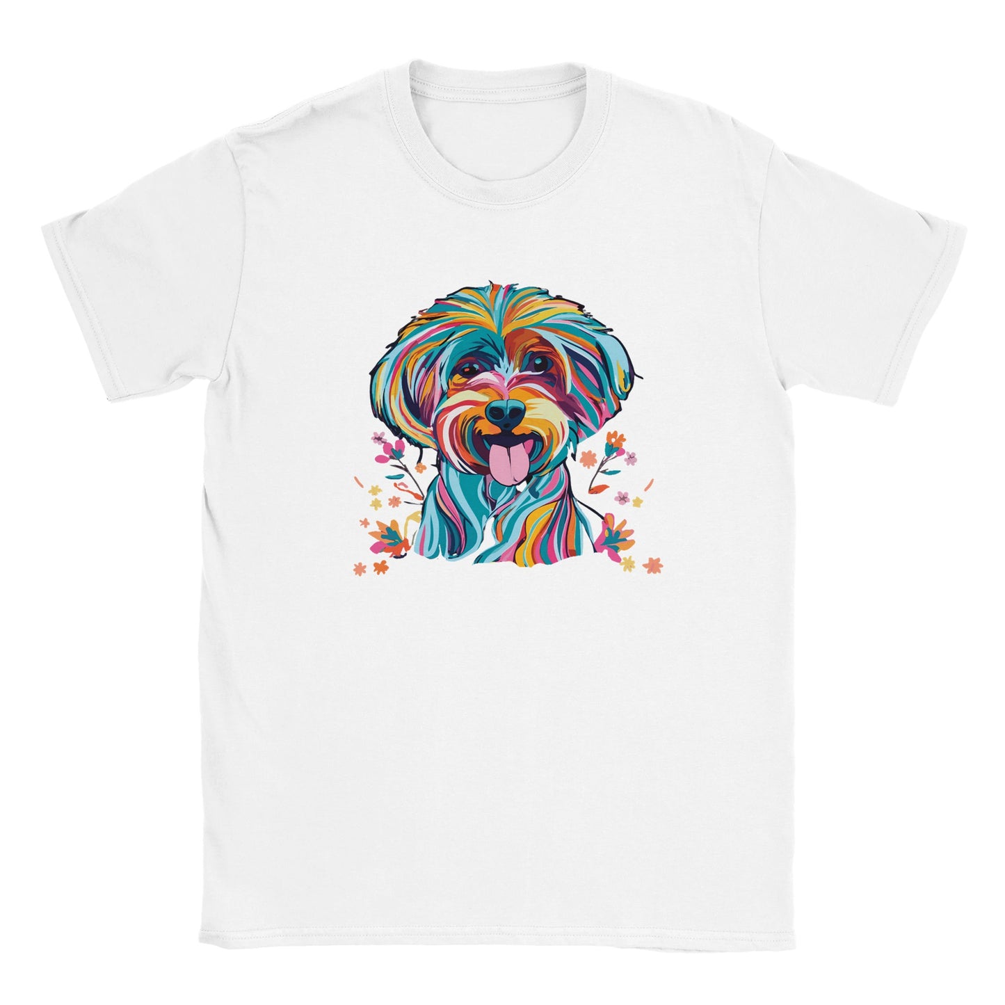 Personalised Vibrant Cavapoo or Cavoodle - Classic Crewneck T-shirt