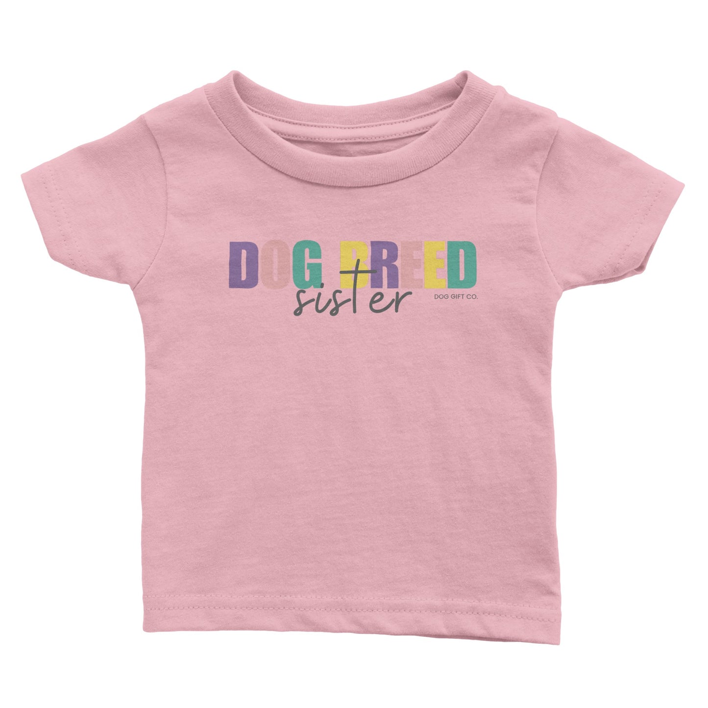 Personalised Colourful Dog Breed Sister - Babies T-shirt