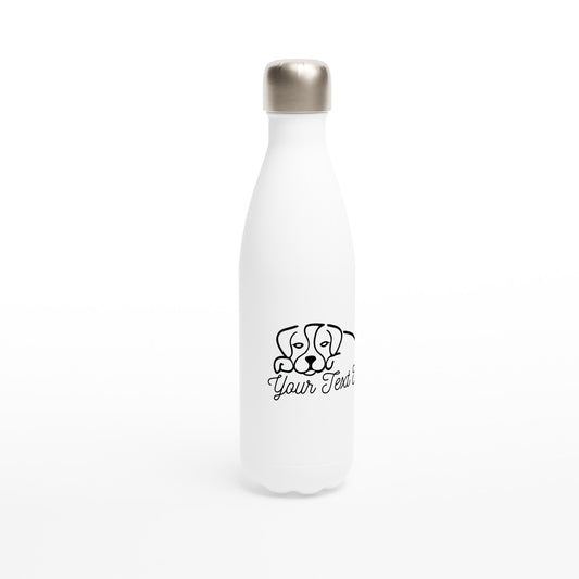 Personalised Beagle Line Drawing - Water Bottle