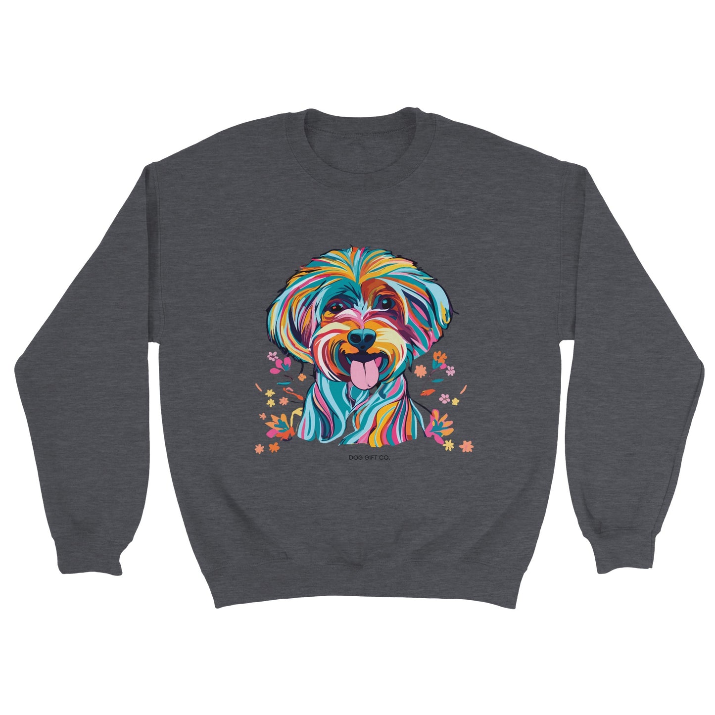 Personalised Vibrant Cavapoo or Cavoodle - Crewneck Sweatshirt