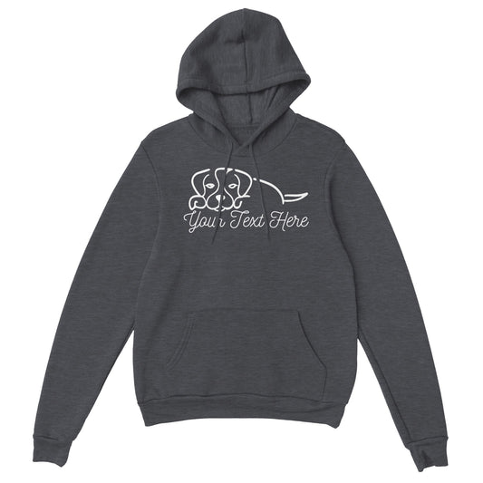 Personalised Beagle Line Drawing - Pullover Hoodie