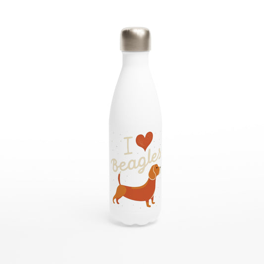 I Love Beagles - Water Bottle