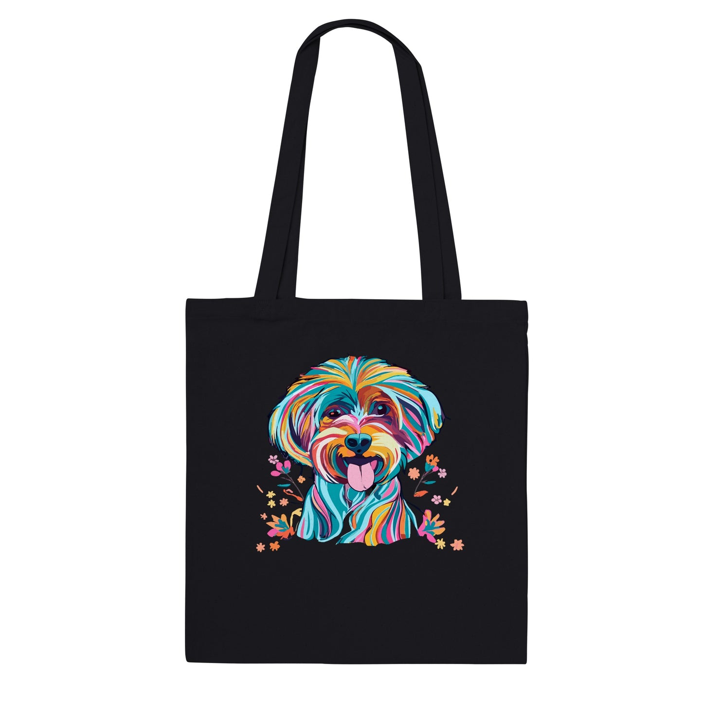 Personalised Vibrant Cavapoo or Cavoodle Tote Bag