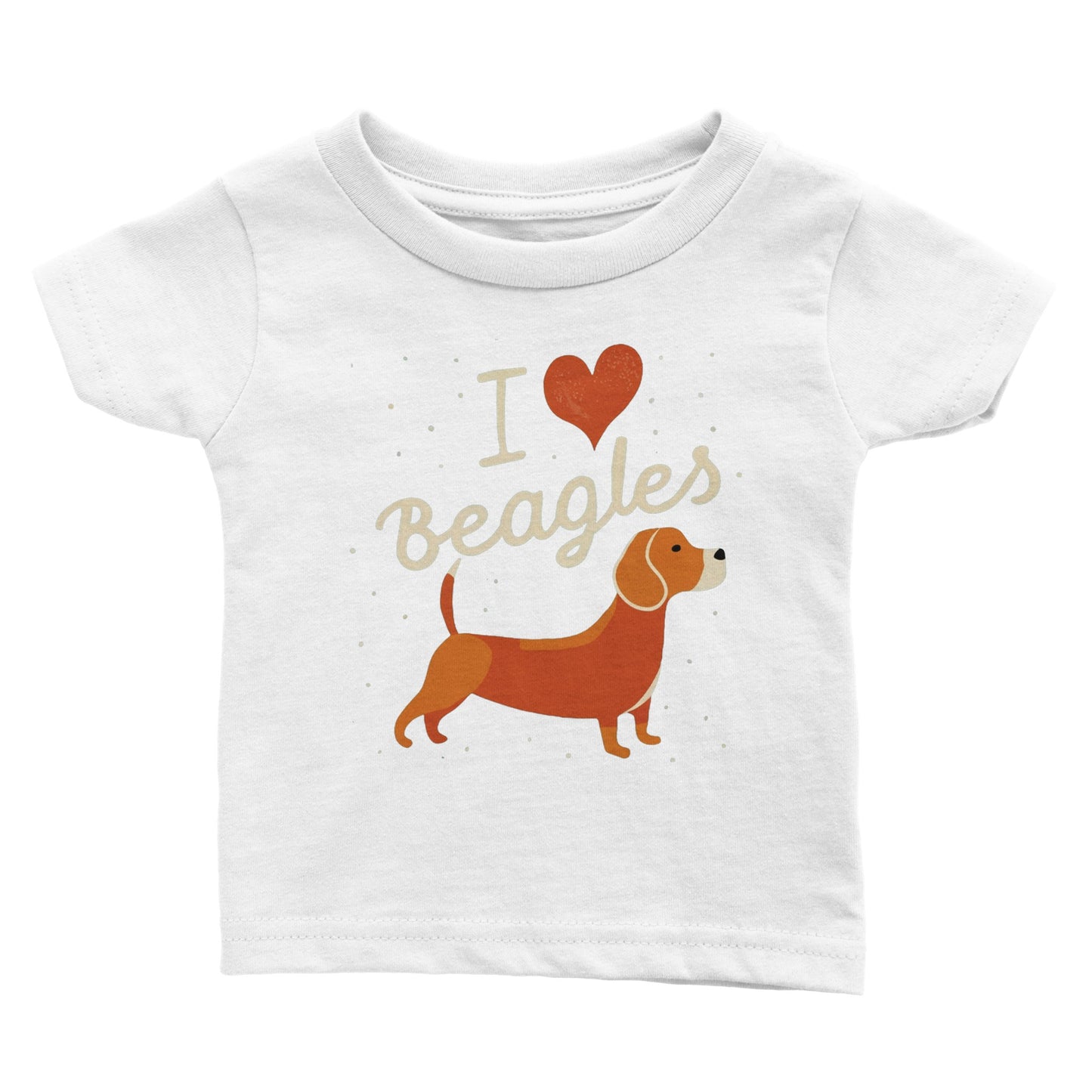 I Love Beagles - Babies T-shirt