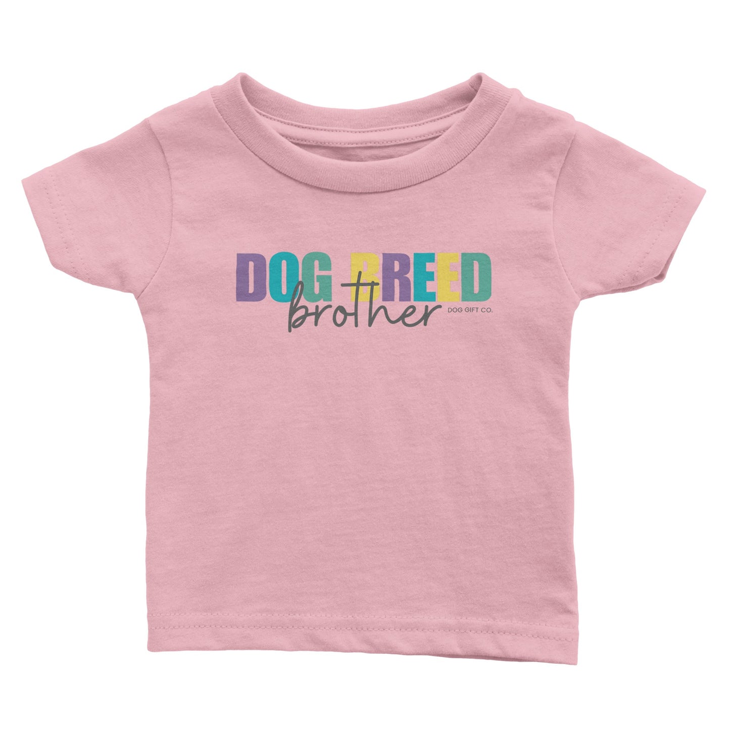 Personalised Colourful Dog Breed Brother - Babies T-shirt