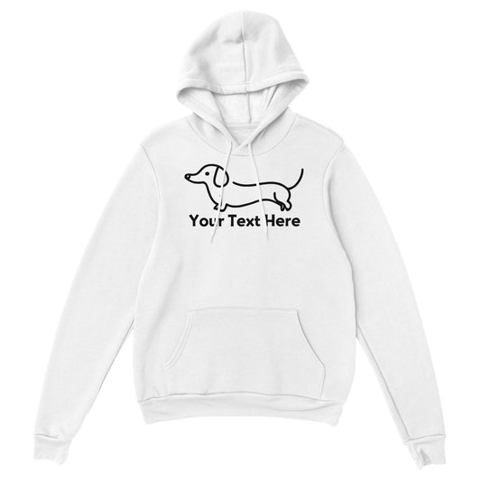 Personalised Dachshund Line Drawing - Pullover Hoodie