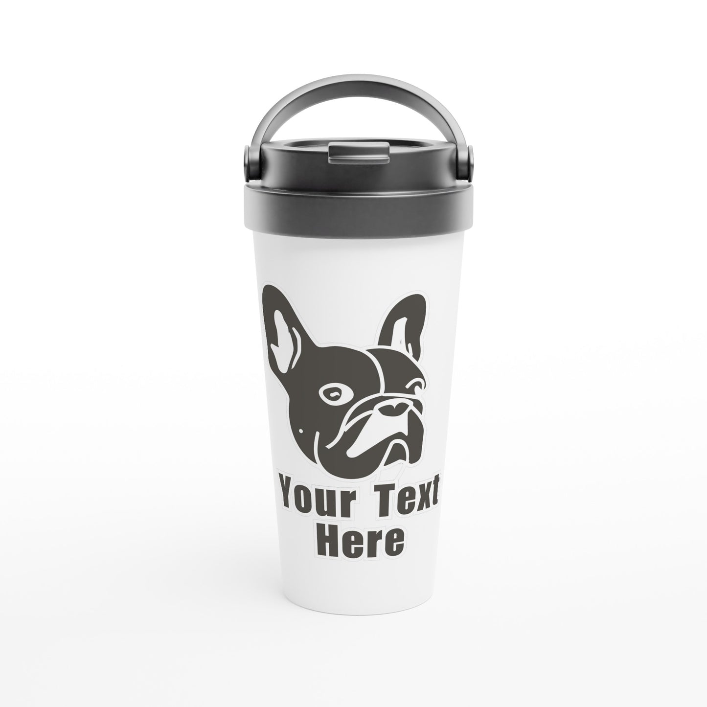 Personalised French Bulldog Line Drawing - Travel Mug