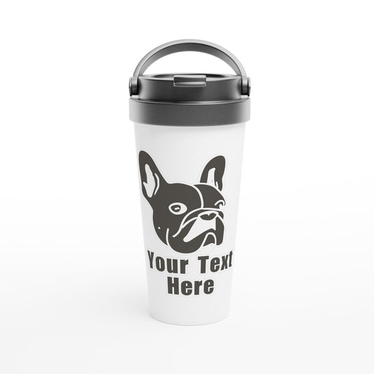 Personalised French Bulldog Line Drawing - Travel Mug