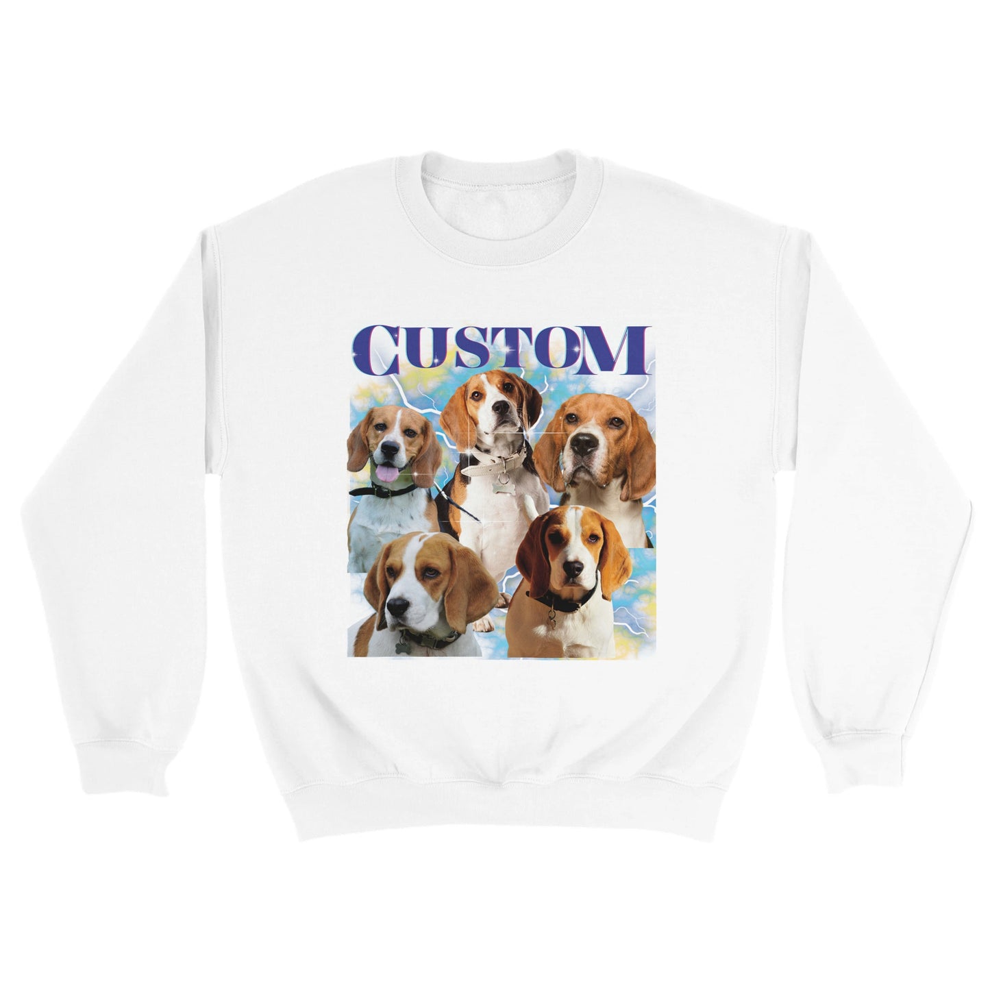 Custom Dog Bootleg Band Shirt - Crewneck Sweatshirt