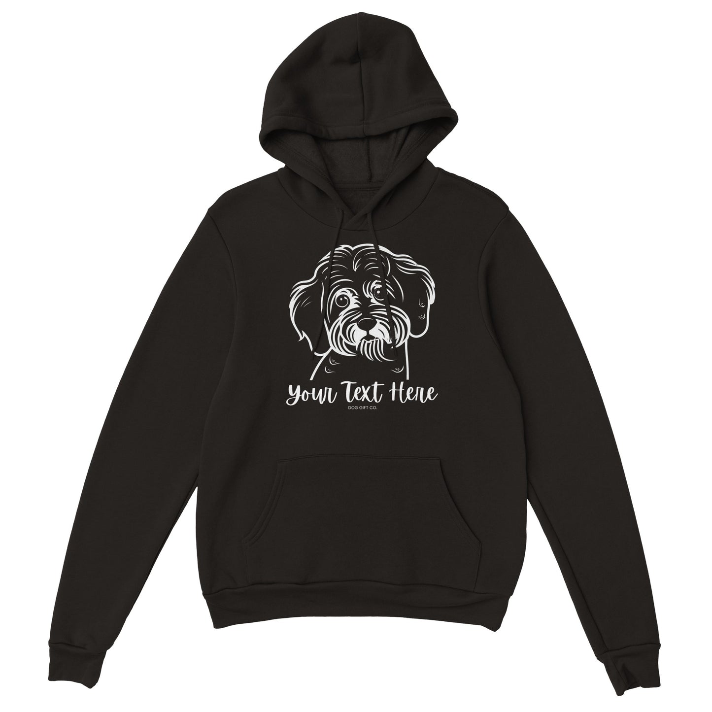 Personalised Cavoodle_Cavapoo Line Drawing - Pullover Hoodie