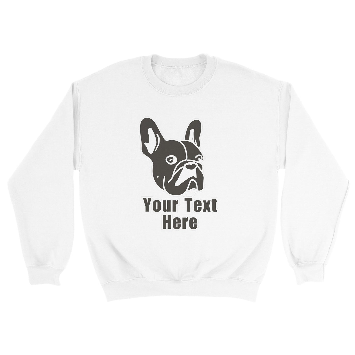 Personalised French Bulldog Line Drawing - Crewneck Sweatshirt