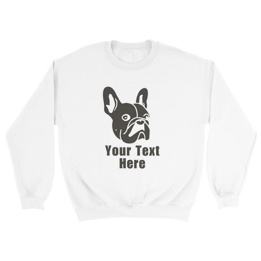 Personalised French Bulldog Line Drawing - Crewneck Sweatshirt