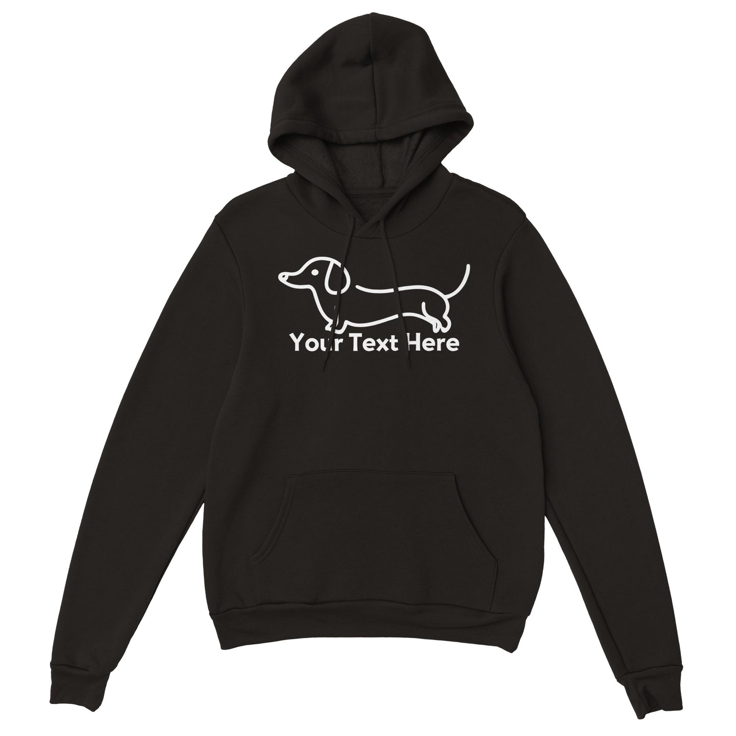 Personalised Dachshund Line Drawing - Pullover Hoodie