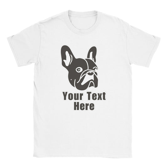 Personalised French Bulldog Line Drawing - Classic Crewneck T-shirt