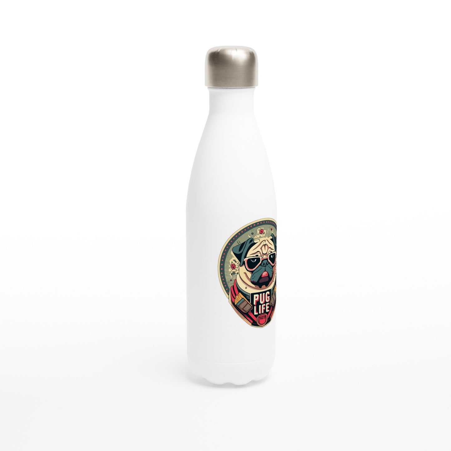 Pug Life Stainless Steel Water Bottle