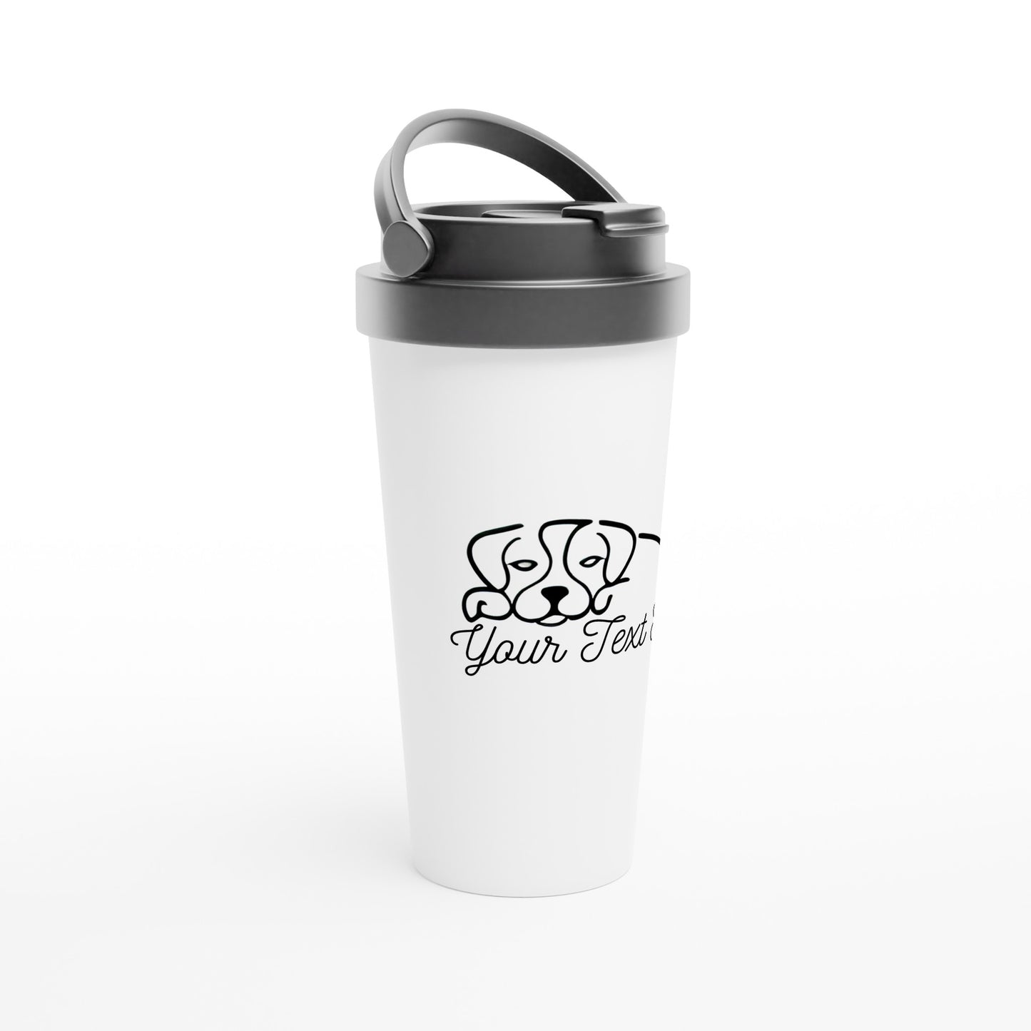 Personalised Beagle Line Drawing - Travel Mug