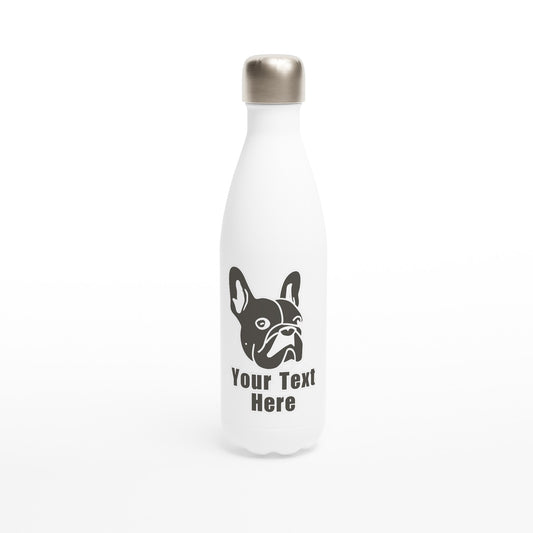 Personalised French Bulldog Line Drawing - Water Bottle