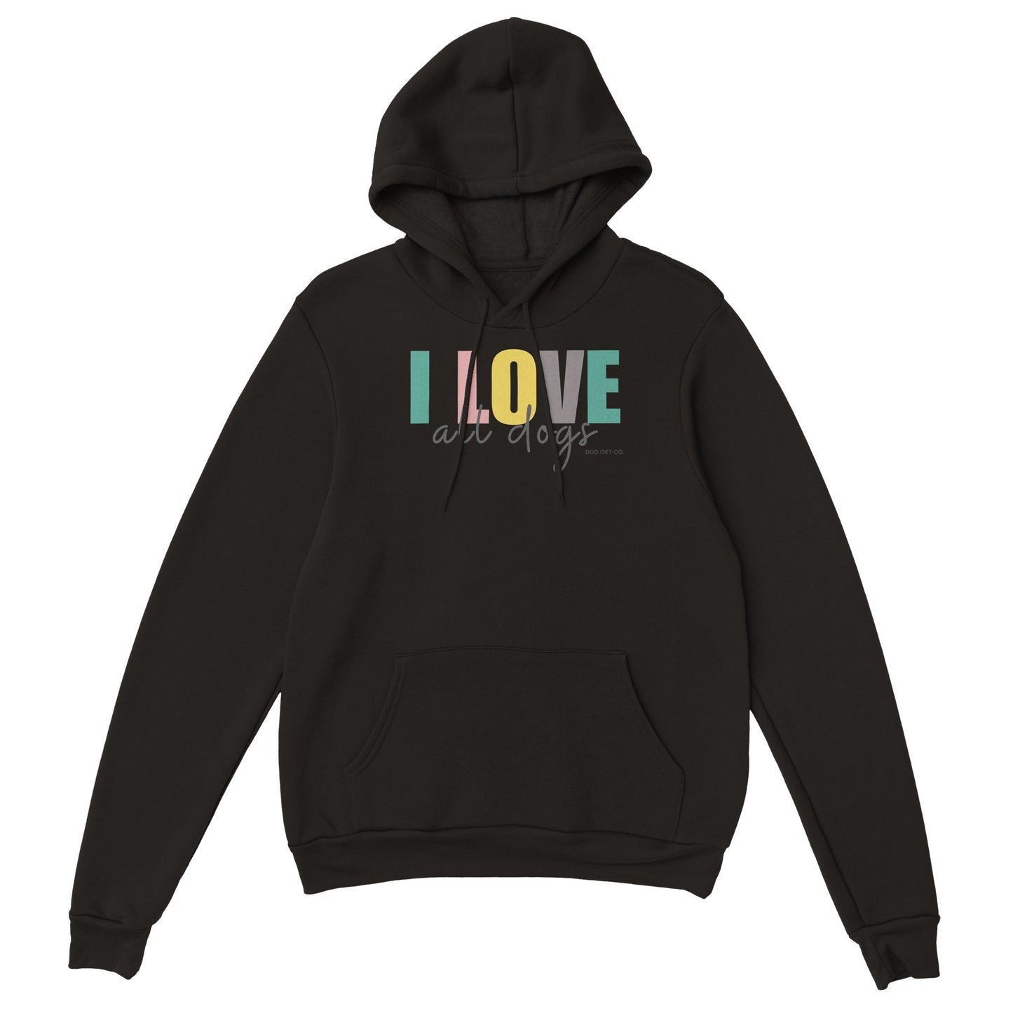 Colourful I Love All Dogs - Pullover Hoodie