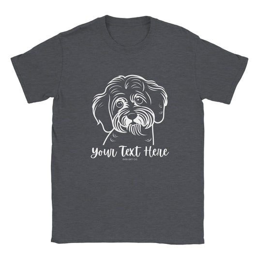 Personalised Cavoodle_Cavapoo Line Drawing - Classic Crewneck T-shirt