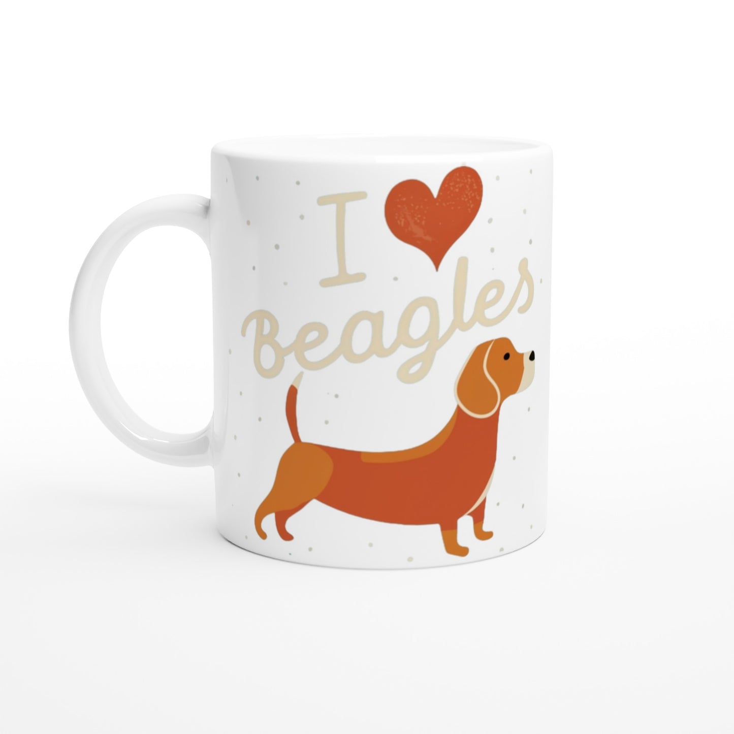 I Love Beagles - Ceramic Mug