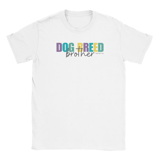 Personalised Colourful Dog Breed Brother - Kids T-shirt