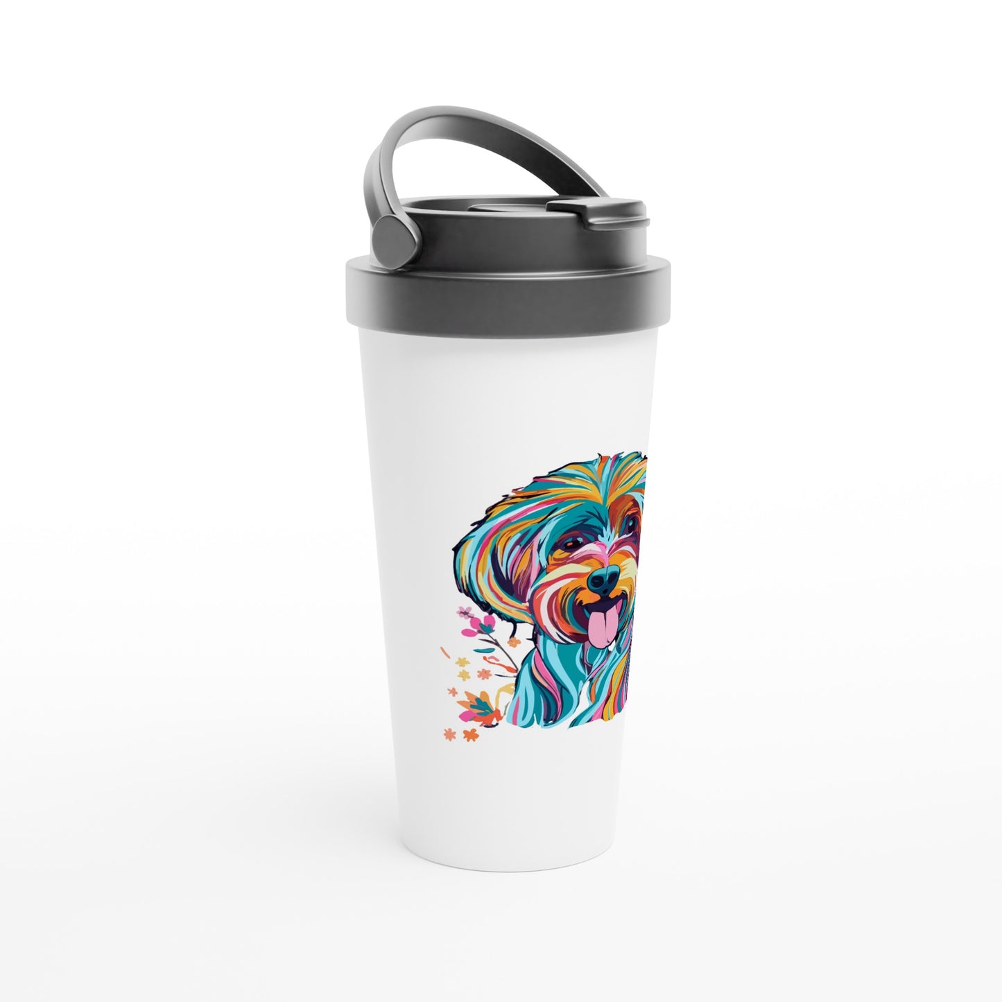 Personalised Vibrant Cavapoo or Cavoodle - Travel Mug