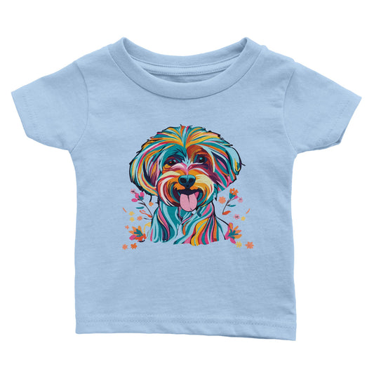 Personalised Vibrant Cavapoo or Cavoodle - Babies T-shirt