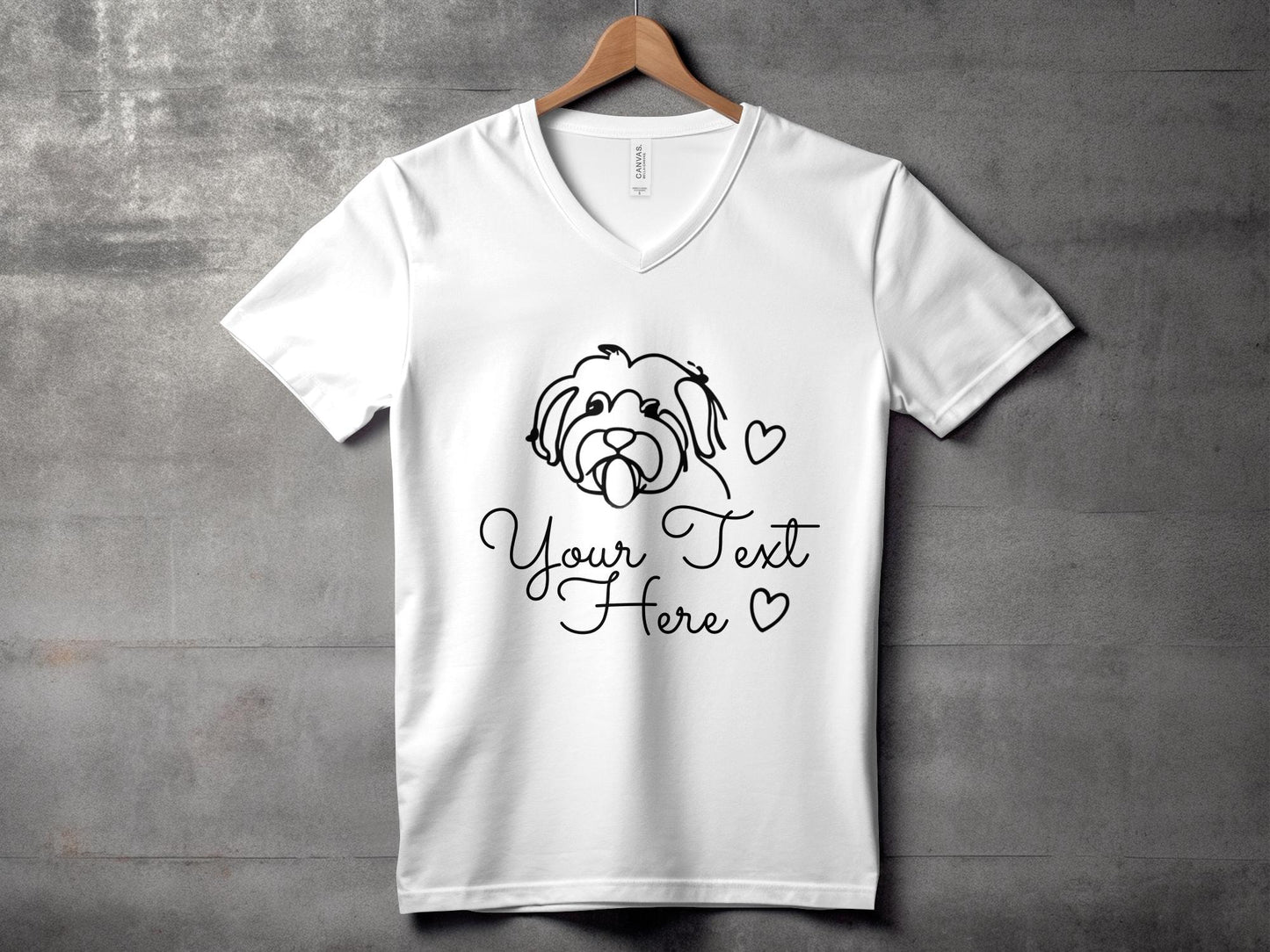 It's An Oodle Dog Custom - Womens V-Neck T-shirt