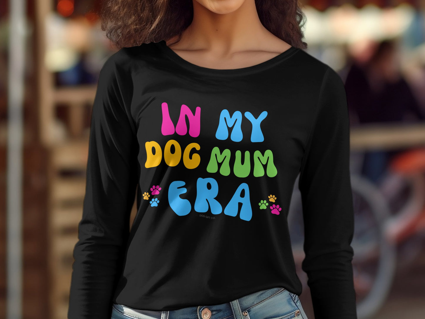 Customisable In My Dog Mum Era - Longsleeve T-shirt