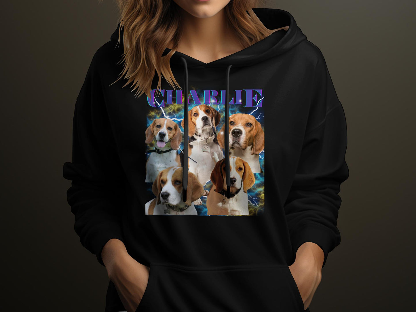 Custom Dog Bootleg Band Shirt - Pullover Hoodie