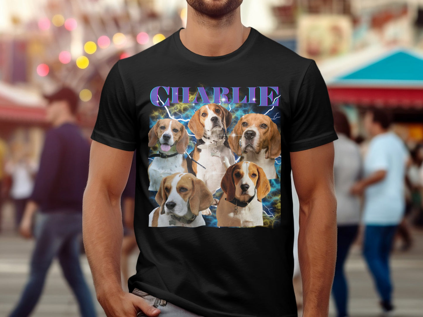 Custom Dog Bootleg Band Shirt - Classic Crewneck T-shirt