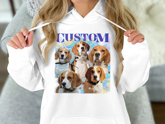 Custom Dog Bootleg Band Shirt - Pullover Hoodie