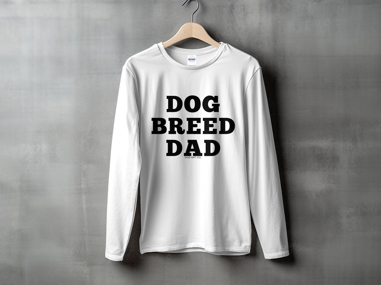 Personalised Dog Breed Dad - Longsleeve T-shirt