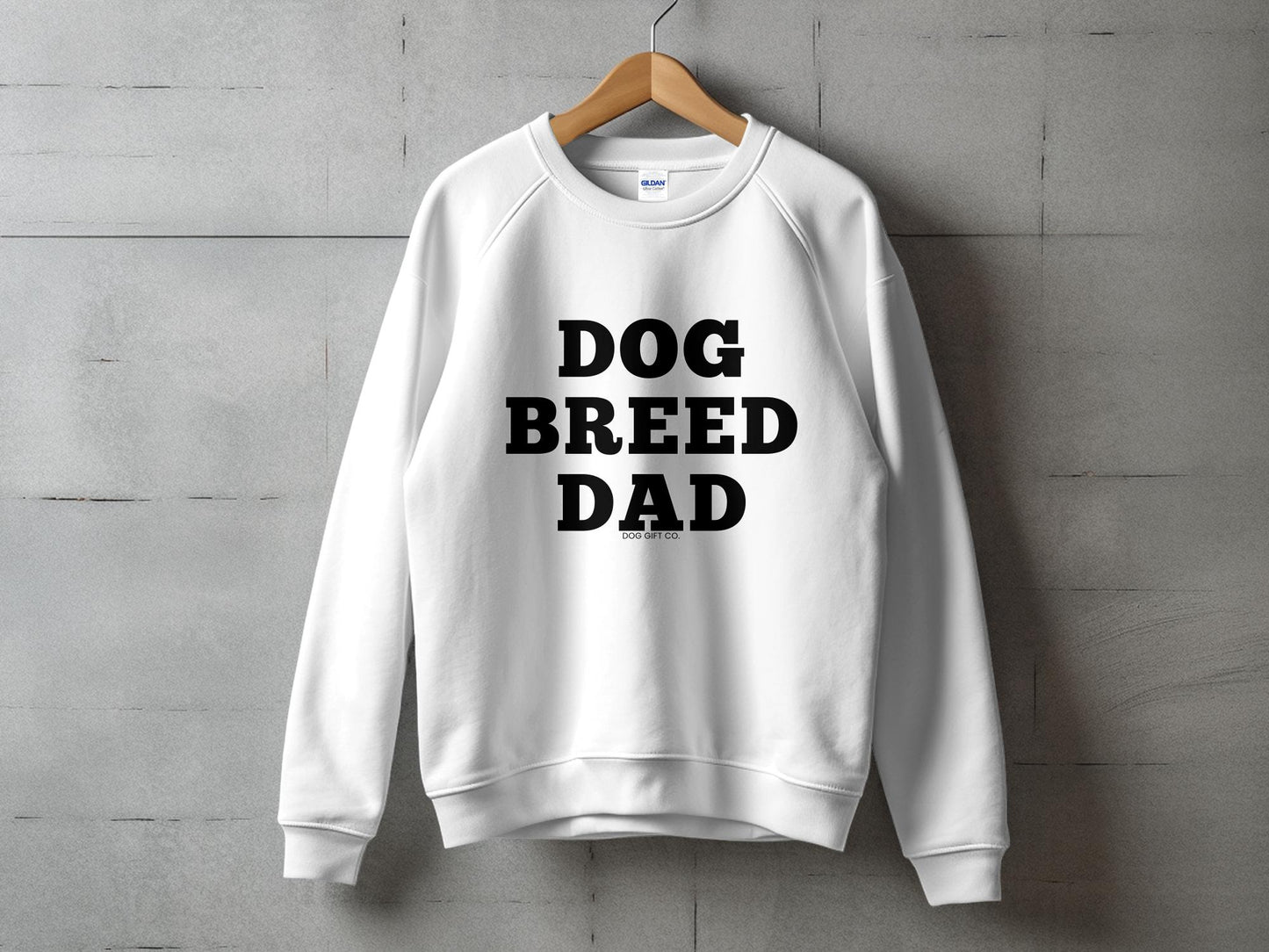 Personalised Dog Breed Dad - Crewneck Sweatshirt