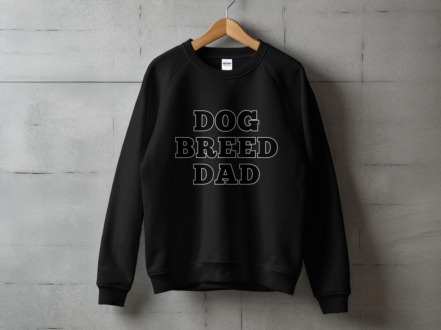 Personalised Dog Breed Dad - Crewneck Sweatshirt