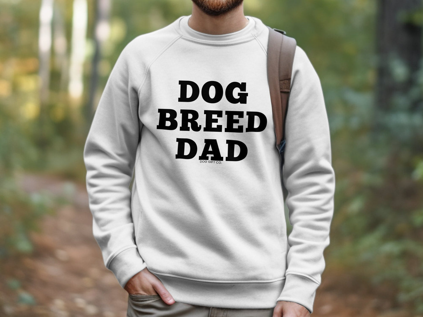 Personalised Dog Breed Dad - Crewneck Sweatshirt