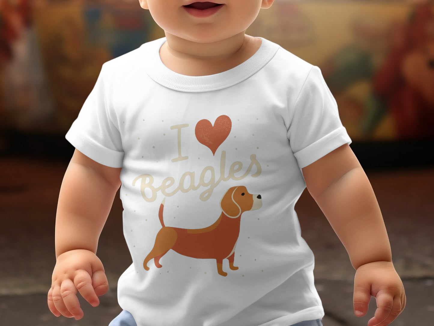 I Love Beagles - Babies T-shirt