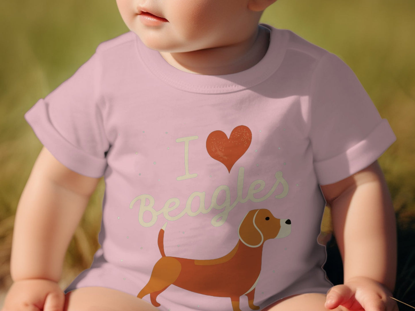 I Love Beagles - Babies T-shirt