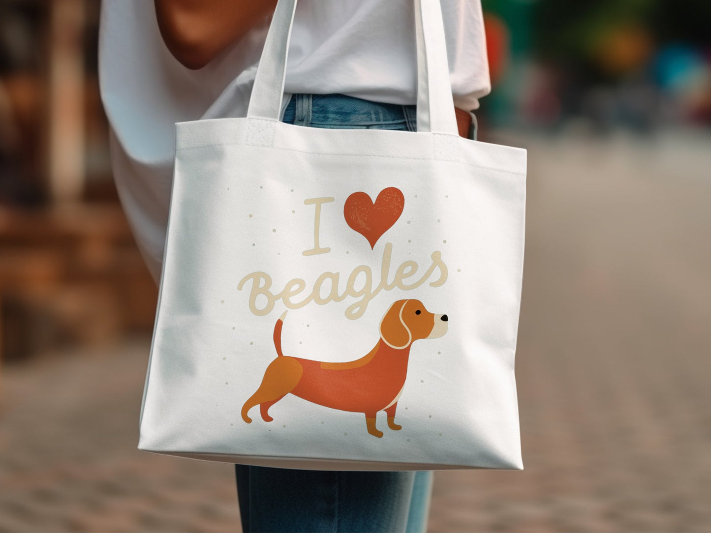 I Love Beagles - Tote Bag