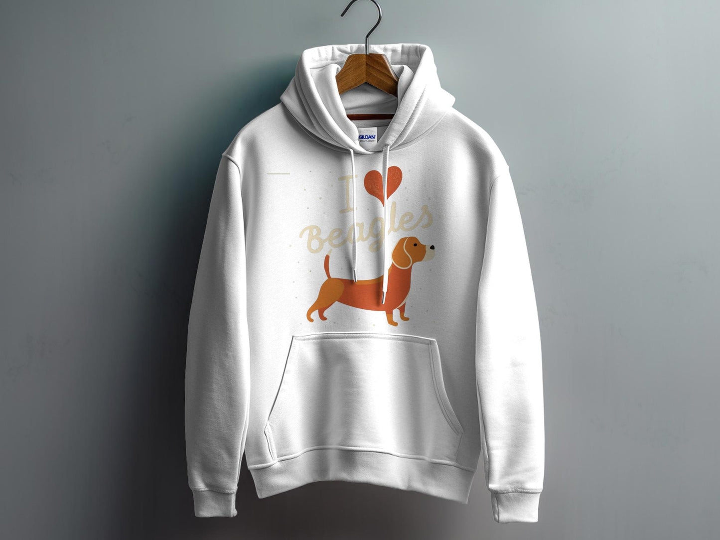 I Love Beagles - Pullover Hoodie