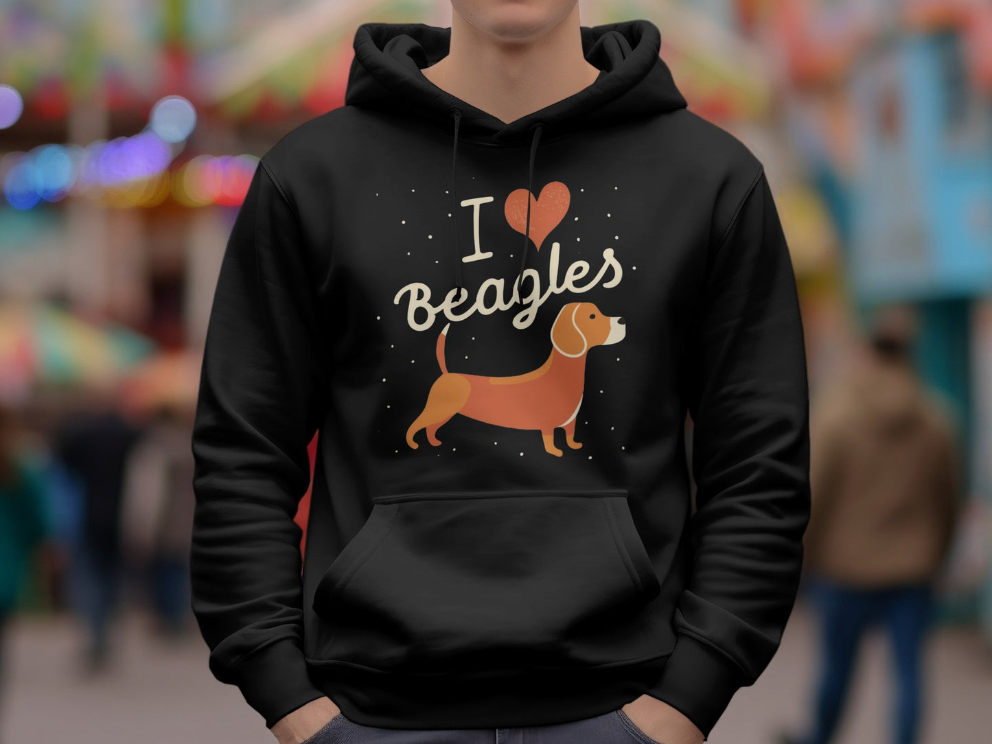 I Love Beagles - Pullover Hoodie