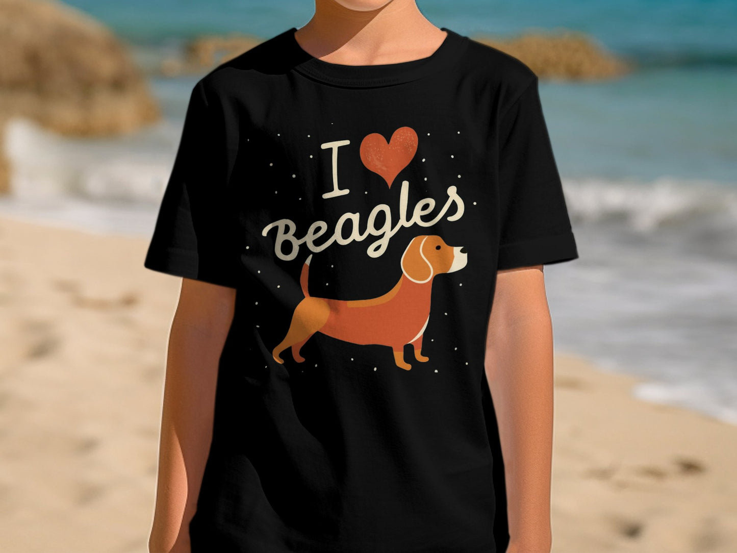 I Love Beagles -Classic Kids T-shirt